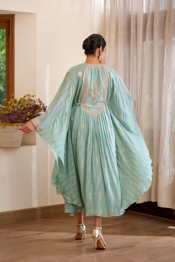 Smoke Blue Kaftan.