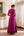 Wine Anarkali Set.
