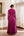 Wine Anarkali Set.