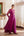 Wine Anarkali Set.