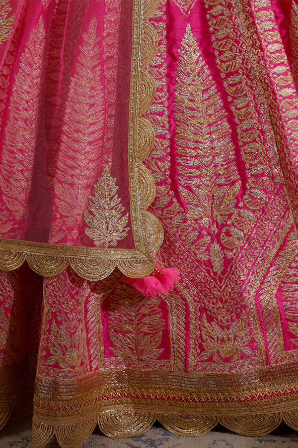 Coral Pink Lehenga set