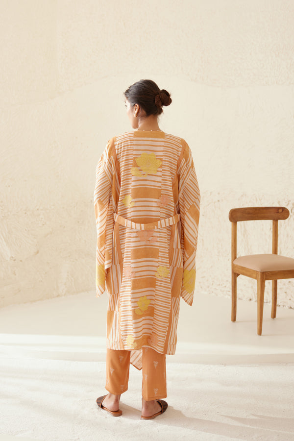 Russet Orange Kimono Set.