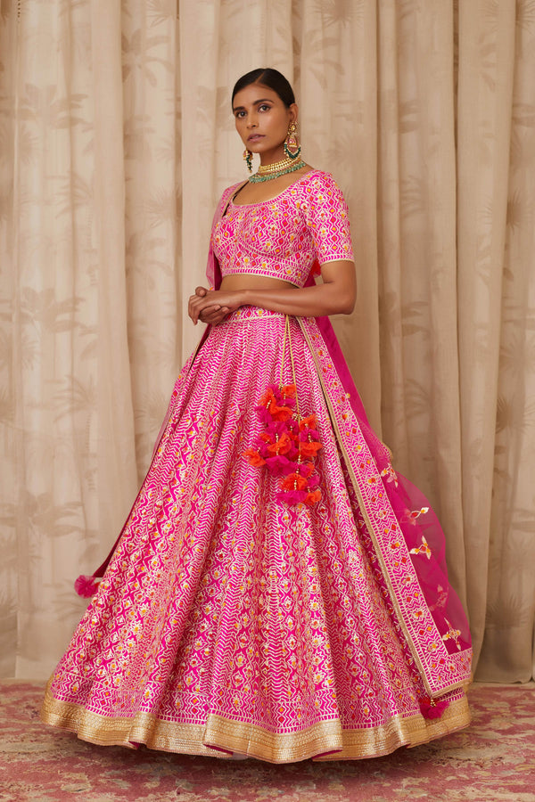 Magenta Pink Lehenga Set.