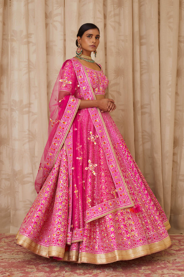 Magenta Pink Lehenga Set.