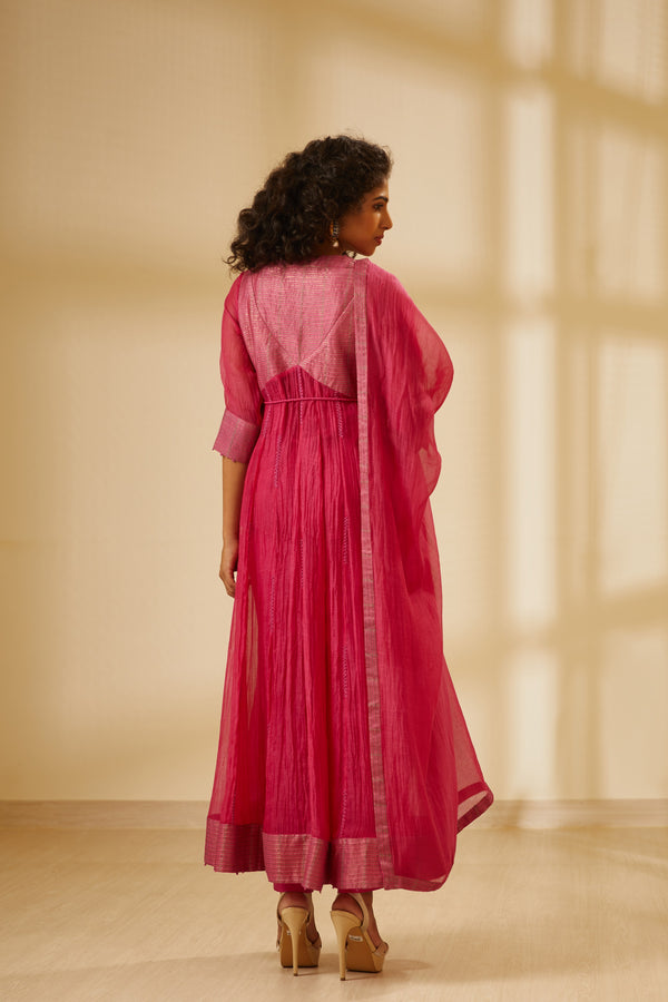 Dark Pink Anarkali Set