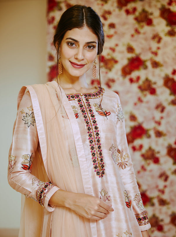 Light Pink Kurta Set.