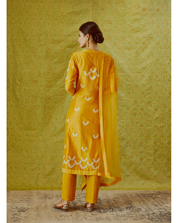 Orange Kurta Set.