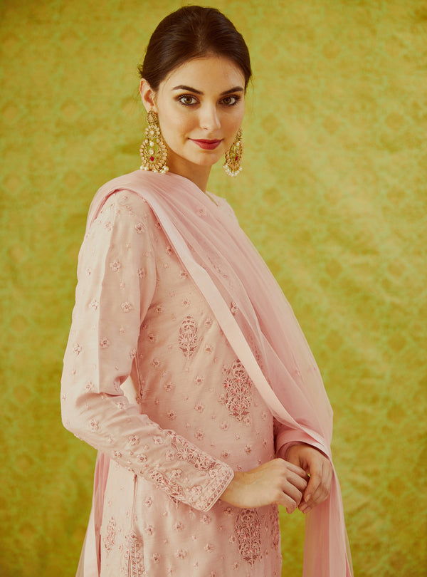 Light Pink Kurta Set.