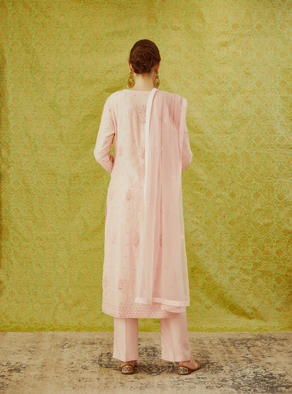 Light Pink Kurta Set.