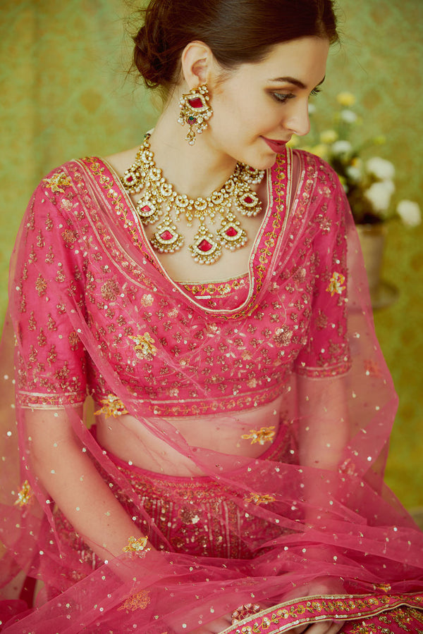 Pink Lehenga Set.