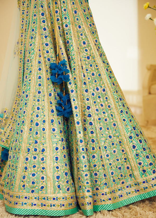 Blue Lehenga Set.