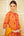 Orange Anarkali Set.