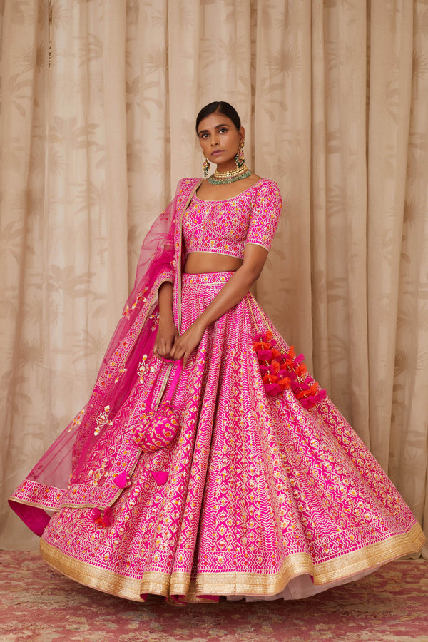 Magenta Pink Lehenga Set.