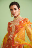 Orange & Yellow Kurta & Sharara Set.