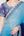 SMOKE BLUE ZARDOZI THREAD WORK SAREE BLOUSE
