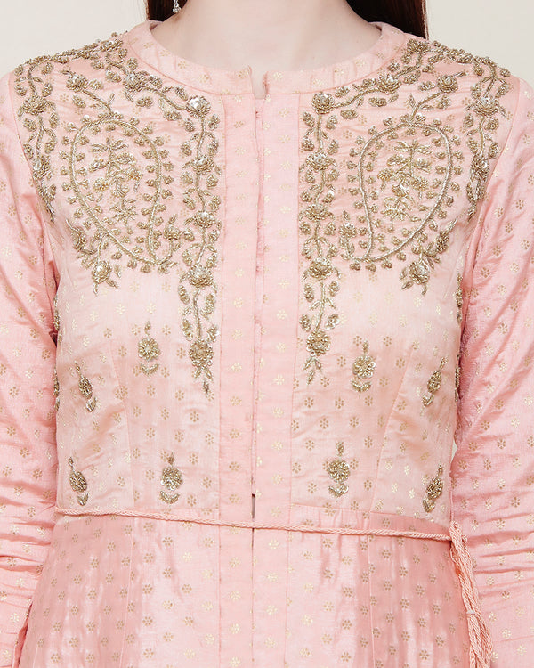 Pink Kurta set.