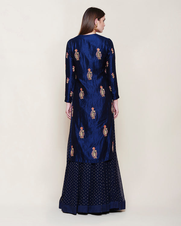 MIDNIGHT BLUE  KURTA LEHENGA