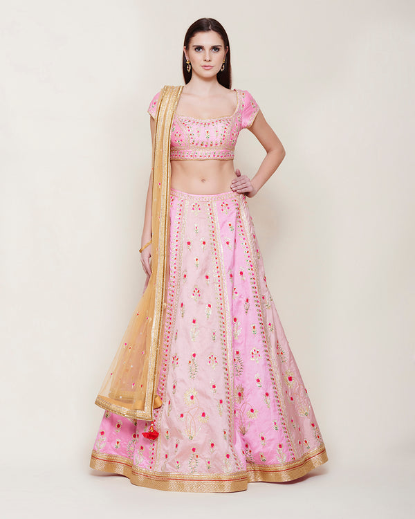 PINK GOLD DORI LEHENGA