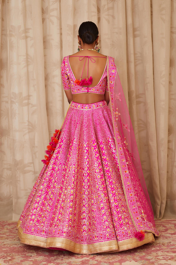 Magenta Pink Lehenga Set.