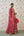 Maroon Coral Kurta Skirt Set.