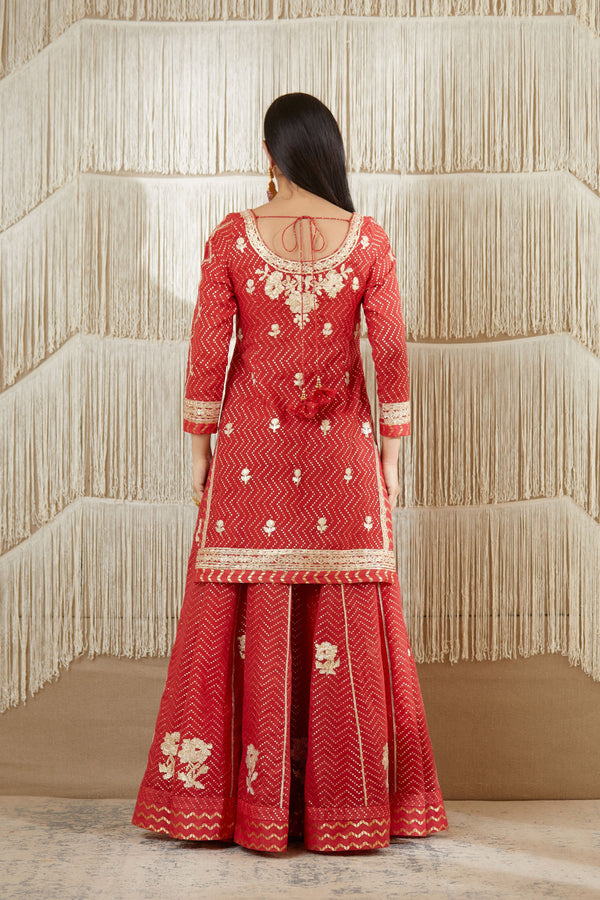 Maroon Sharara set.