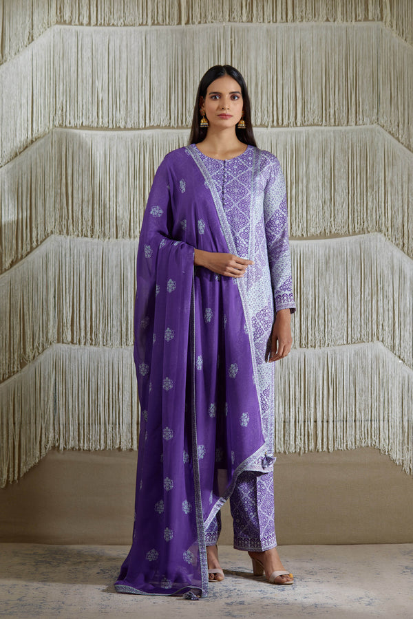 Purple Kurta Set