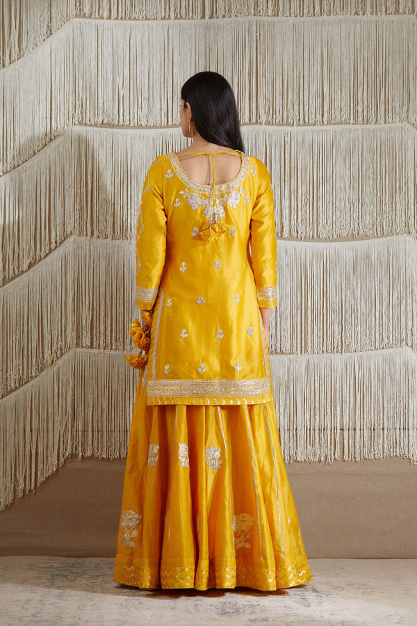 Mustard Sharara set.