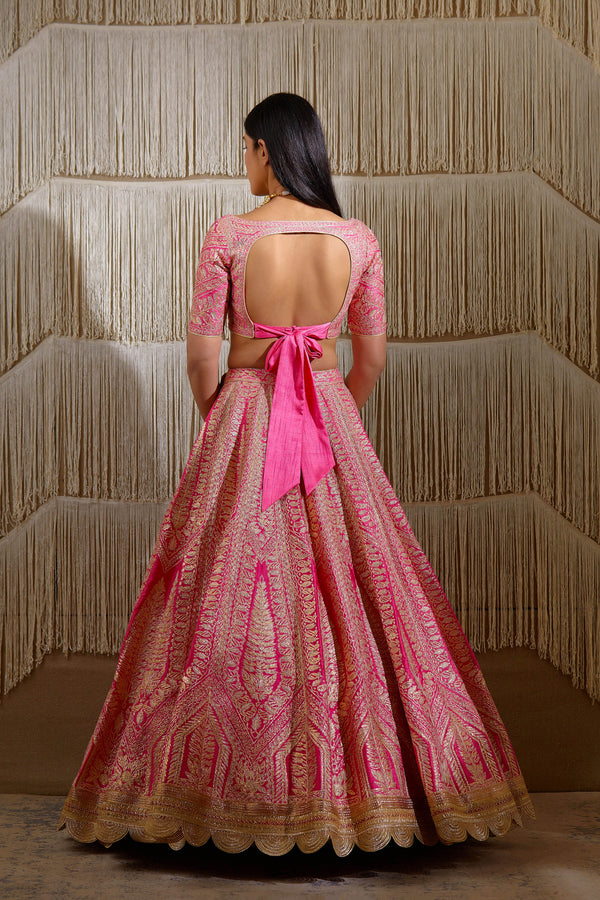 Coral Pink Lehenga set