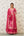 Magenta Kurta Skirt Set.