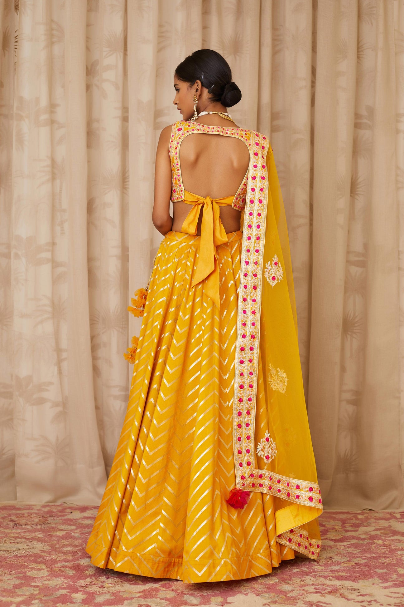 Tyohar Mustard Lehenga Set
