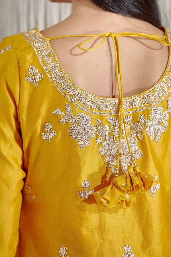 Mustard Sharara set.