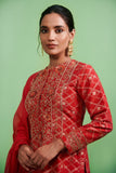 Red Kurta & Sharara Set.
