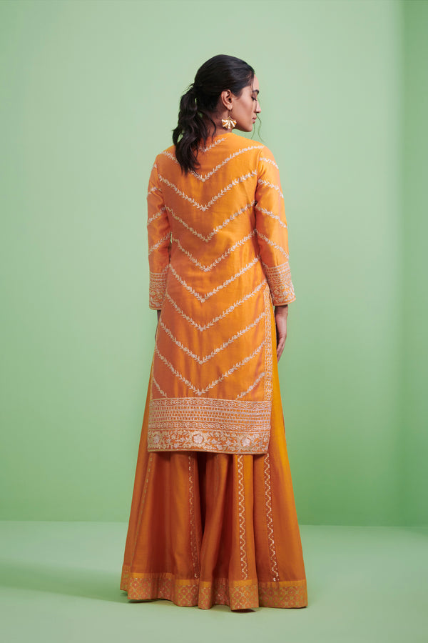 Mustard Kurta & Sharara Set.