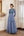 Blue Anarkali Set.
