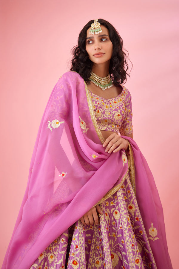 Orchid Lavender Lehenga Set.