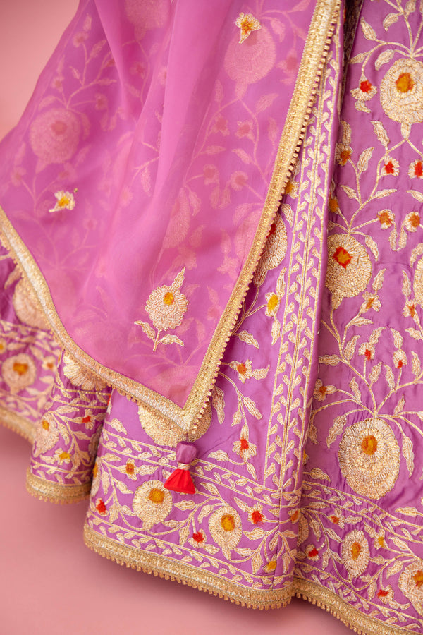 Orchid Lavender Lehenga Set.