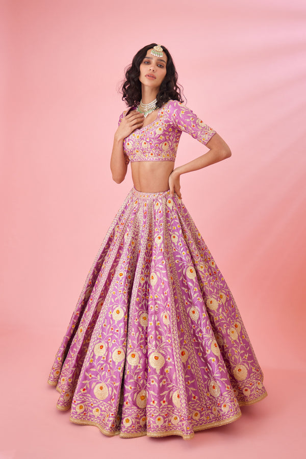 Orchid Lavender Lehenga Set.