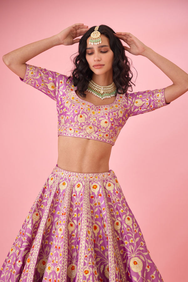 Orchid Lavender Lehenga Set.