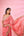 Coral Pink Saree Set.