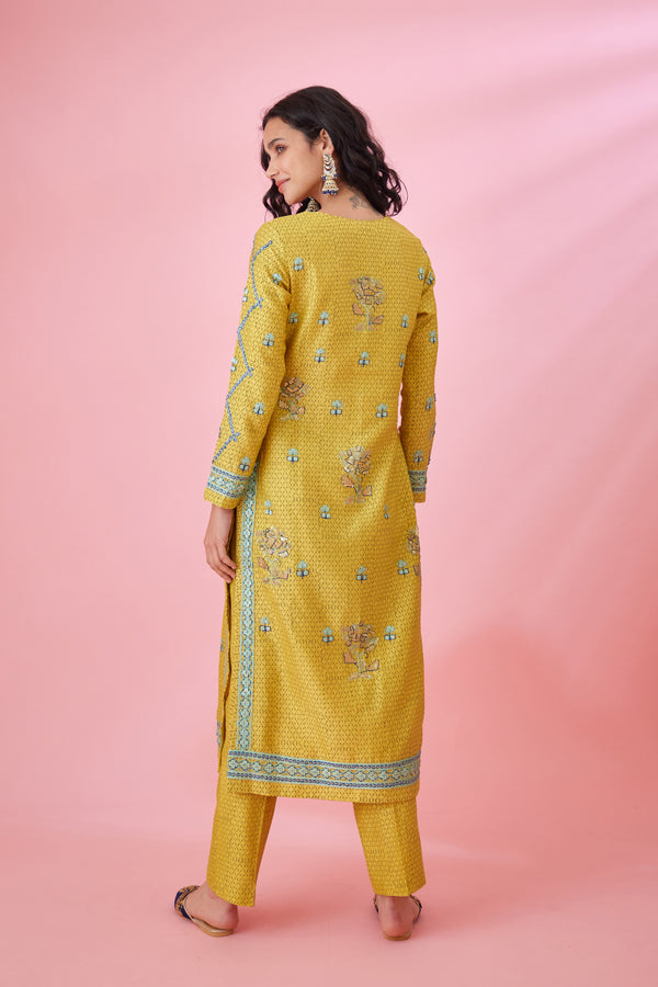 Yellow Kurta Set.