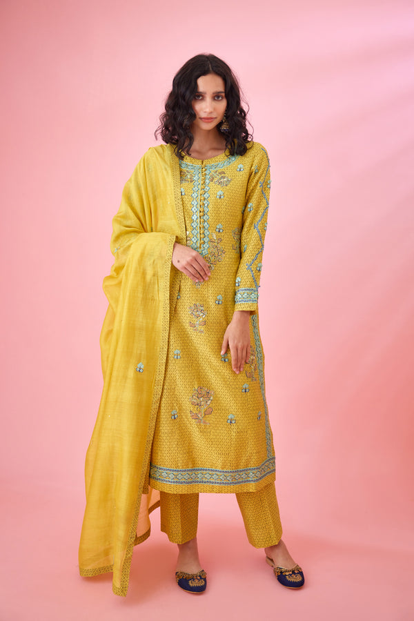 Yellow Kurta Set.