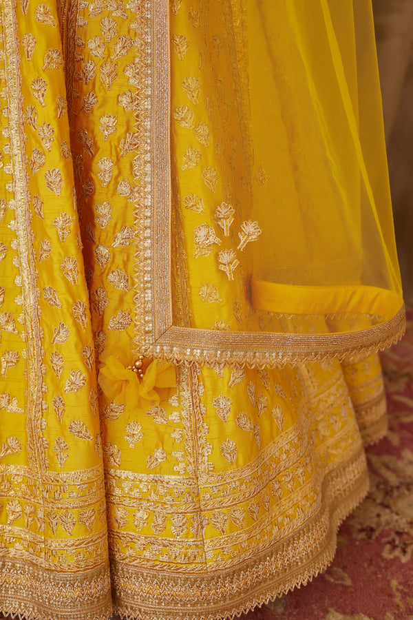 Yellow Lehenga Set.