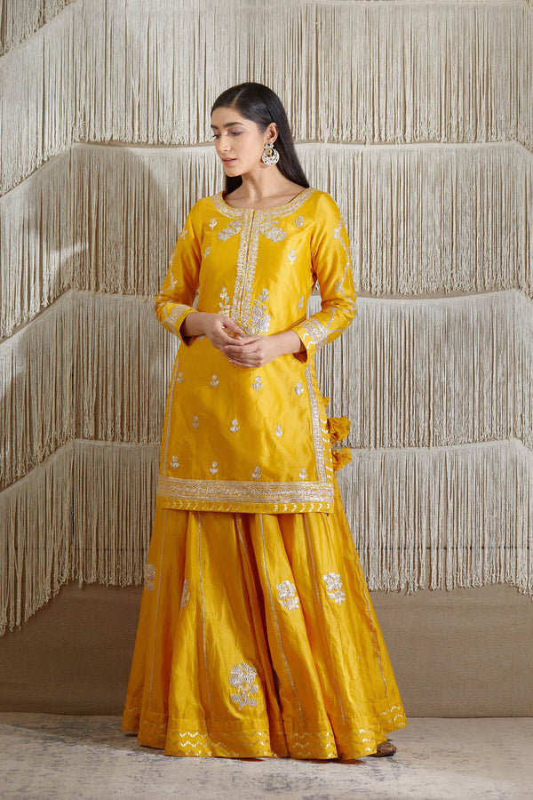 Mustard Sharara set.