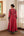 Red Anarkali Set.