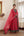 Red Anarkali Set.