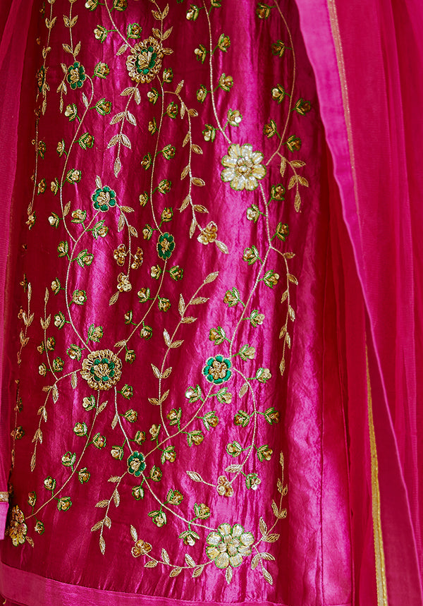 Magenta Pink Lehenga Set.