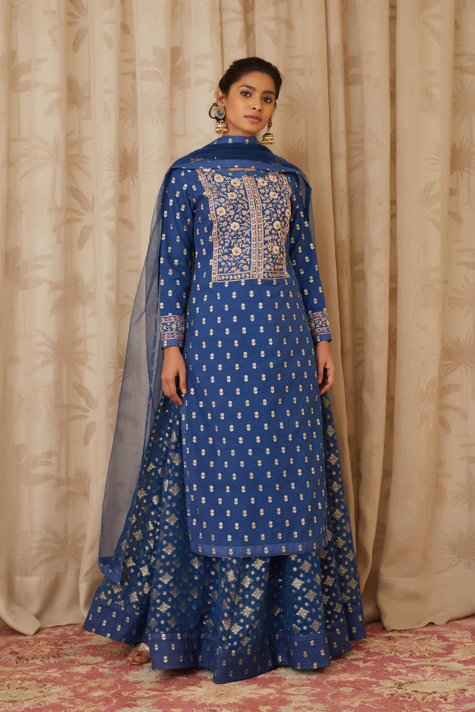 Amazon.com: Indian Kurti set for women with dupatta party wear Kurta skirt  set wedding Salwar kameez suit women ready to wear Black : Clothing, Shoes  & Jewelry