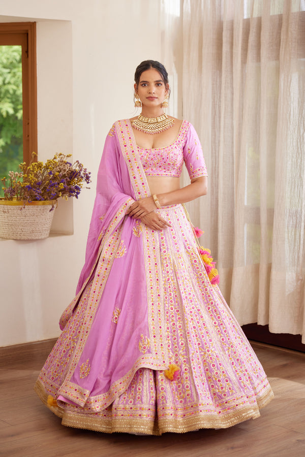 Lavender Lehenga Set.