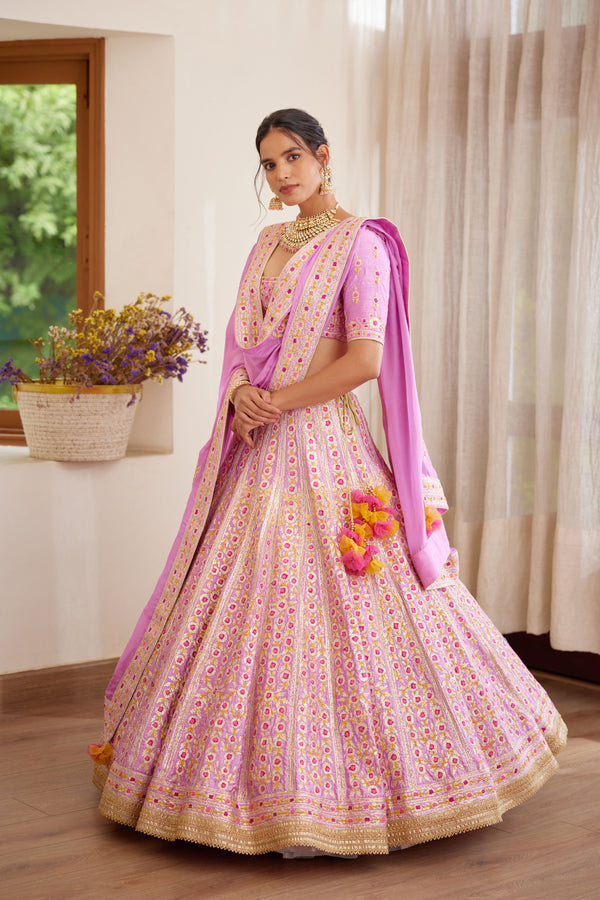 Lavender Lehenga Set.