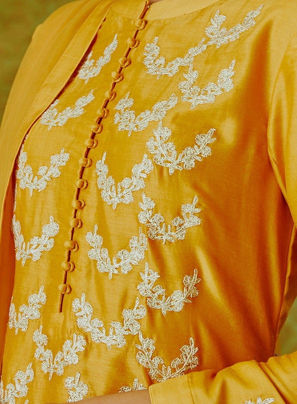 Orange Kurta Set.